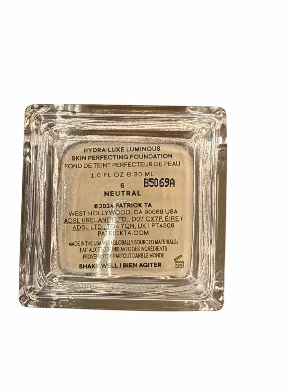 Patrick Ta Major Skin Hyra-Luxe Luminous Skin Perfecting Foundation- Color 6N
